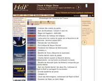 Tablet Screenshot of chronologie.histoiredefrance.net